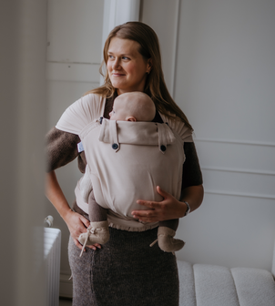 Carrier Wrap &amp; Go + Baby - Cafe au Lait