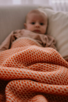 Baby blanket Wool - Orange
