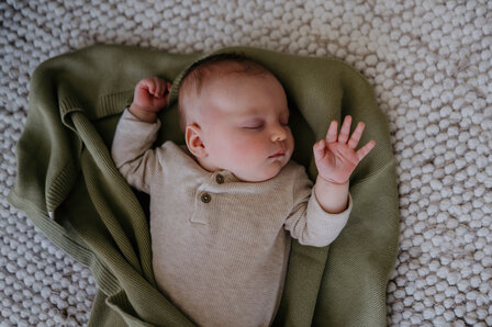 Baby blanket Cotton - Olive - 80x100 cm
