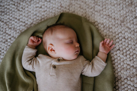 Baby blanket Cotton - Olive - 80x100 cm