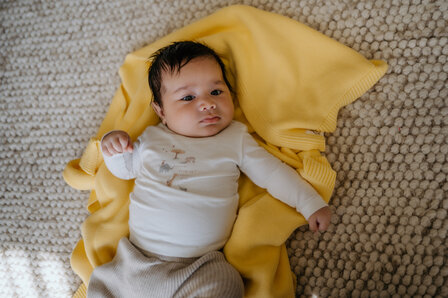 Baby blanket Cotton - Yellow - 80x100 cm
