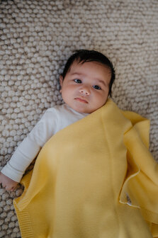 Baby blanket Cotton - Yellow - 80x100 cm