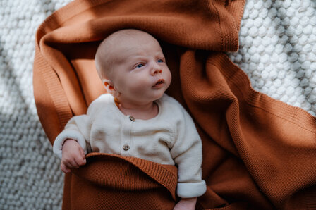 Baby blanket Cotton - Terra - 80x100 cm