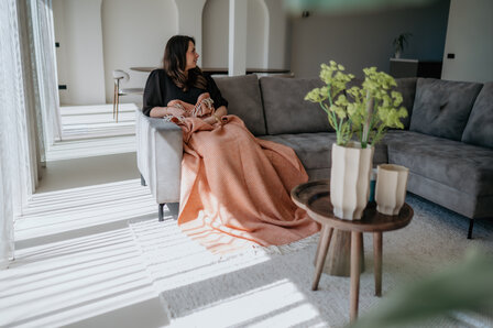 Woolen blanket XXL - Terracotta