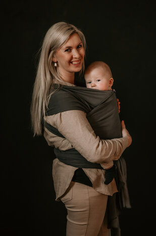 Baby Sling Dark Grey Stretchy