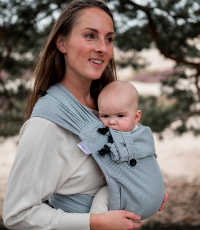 Carrier Wrap & Go + Baby - Sea Blue