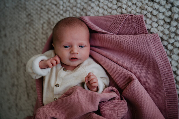 Baby blanket Cotton - Pink - 80x100 cm