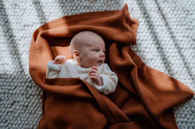Baby blanket Cotton - Terra - 80x100 cm