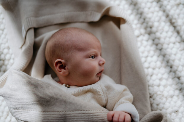 Baby blanket Cotton - Cream - 80x100 cm