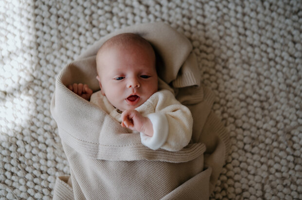 Baby blanket Cotton - Cream - 80x100 cm