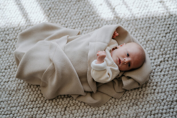 Baby blanket Cotton - Cream - 80x100 cm