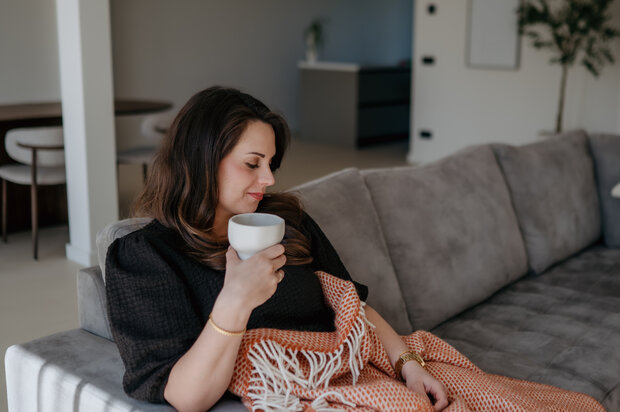 Woolen blanket XXL - Terracotta