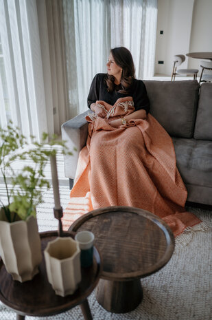 Woolen blanket XXL - Terracotta