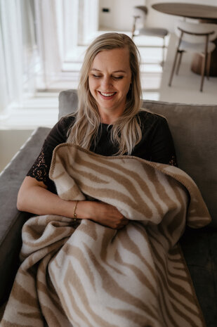 Woolen blanket XXL - Zebra