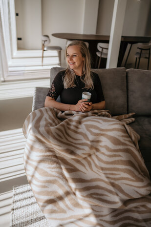Woolen blanket XXL - Zebra