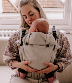 Click & Go Baby carrier - 100% natural - dandelions - linnen/cotton