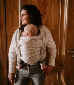 Woven sling - zebra 100% natural linnen/cotton