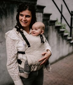 Cross & Go - 100% Natural zebra - linnen/cotton