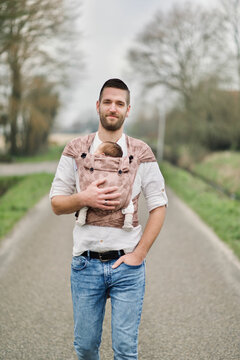 LAST ITEMS! Wrap & Go Baby - Leaves rose