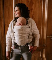 Woven sling - zebra 100% natural linnen/cotton