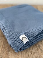 Baby blanket Cotton - Blue - 80x100 cm