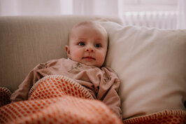 Baby blanket Wool - Orange