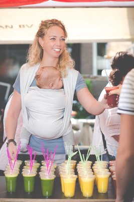 Baby sling Grey