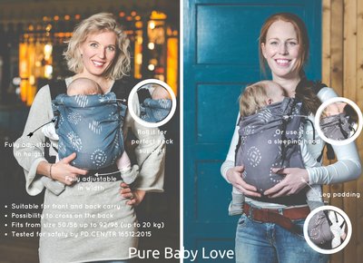 Carrier Happiness Teal - baby