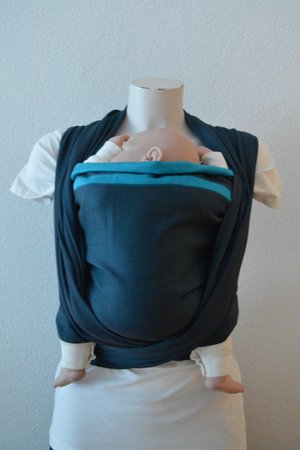 Baby Sling Dark Grey/Turquoise Double