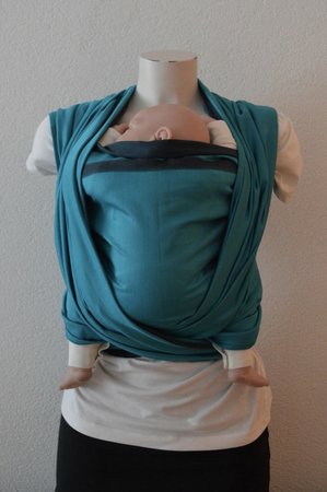 Baby Sling Dark Grey/Turquoise Double
