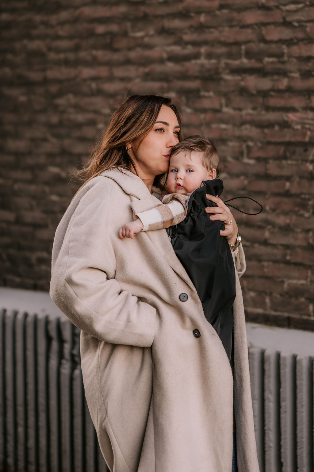 Rain and wind cover for baby wrap and carrier