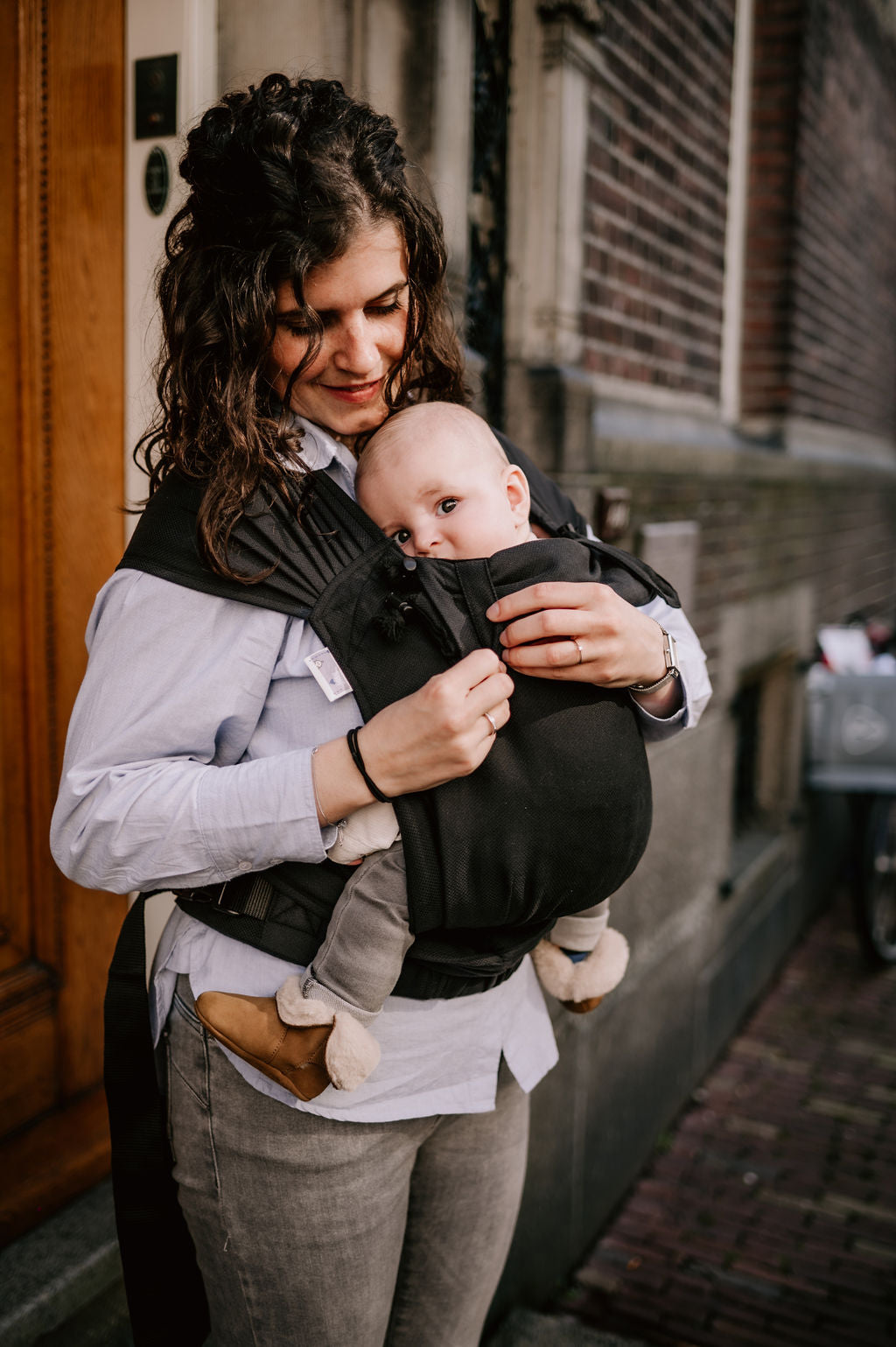 Black - Baby Carrier Wrap & Go +