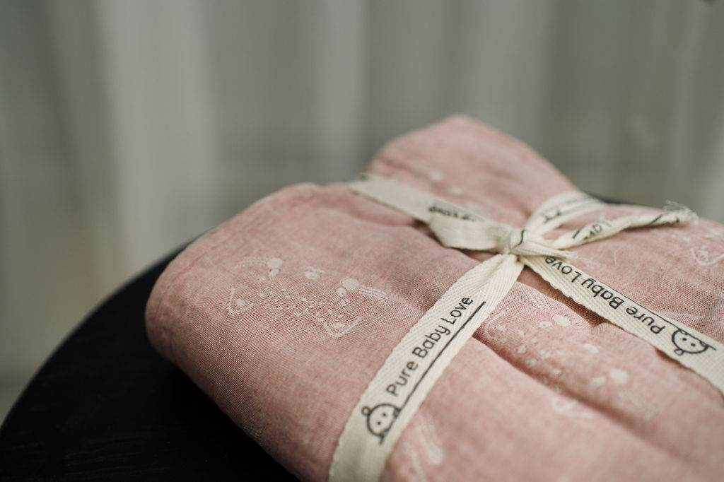 Muslin cloth - Pink panthers - Pure Baby Love